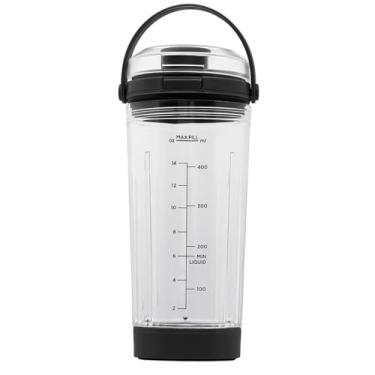Imagem de WSEYU Recipiente de reposição de 510 g compatível com liquidificador portátil Ninja Blast, copo de substituição de 510 g com tampa e tampa inferior para liquidificadores portáteis Ninja BC151BK