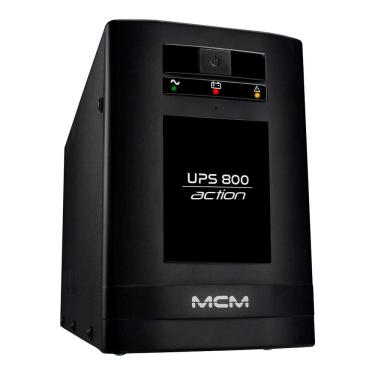 Imagem de Nobreak UPS MCM 800VA ACTION 3.1, Entrada Trivolt (115/127/220V), Saída 6 Tomadas 115V c/ Entrada Bateria Estacionária
