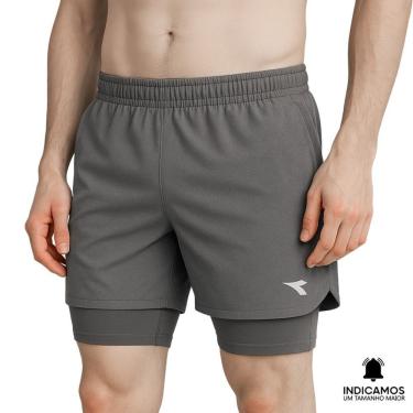 Imagem de Short Duplo Diadora Small Logo Masculino