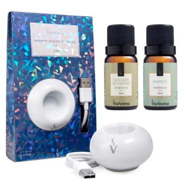 Imagem de Aromatizador Elétrico USB + 2 Essências 10ml - Via Aroma