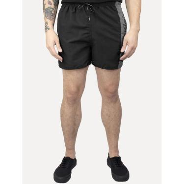 Imagem de Short Calvin Klein Swimwear D'Água Grey Vertical Preto-Masculino