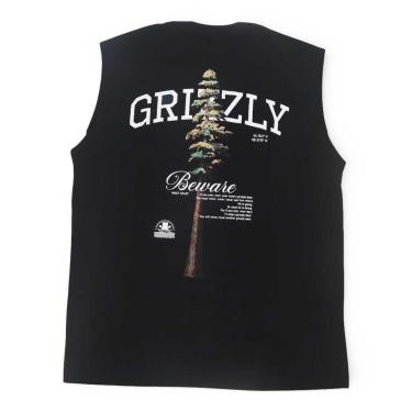 Imagem de Regata Grizzly Tallest Pine Sleeve Less - Preto-Masculino