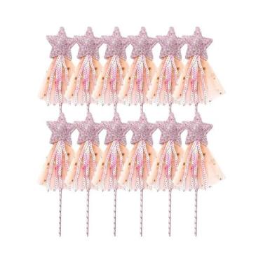 Imagem de Conjunto De Varinhas De Princesa Para Halloween Infantil Com Estrelas 