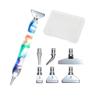 Imagem de Kit De Canetas Para Pintura Em Diamante 5D Com 6 Pontas Multifuncionai