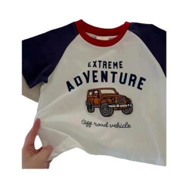 Imagem de Camisetas De Verão Para Crianças Com Manga Curta 1-6 Anos Menino Casua