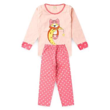 Imagem de Pijama Longo Infantil Menina Pérola Bichinho e Bolinhas - Molekada, 8