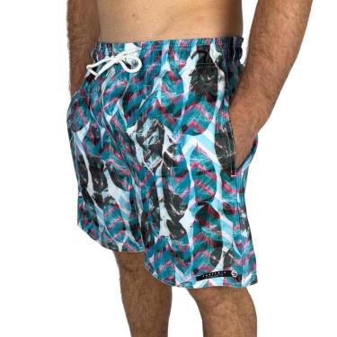 Imagem de Bermuda Shorts Surftrip Estampado Floral Colorido-Masculino