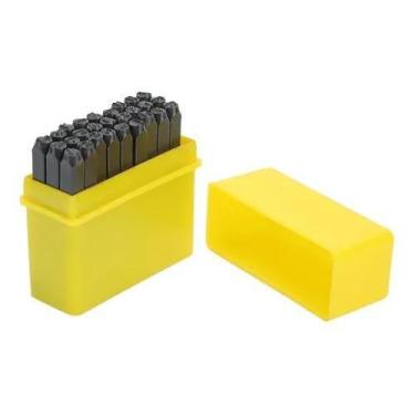 Imagem de Abecedário Marcador Punção 6Mm Alfabeto Snel Ferramentas, Amarelo, 6mm