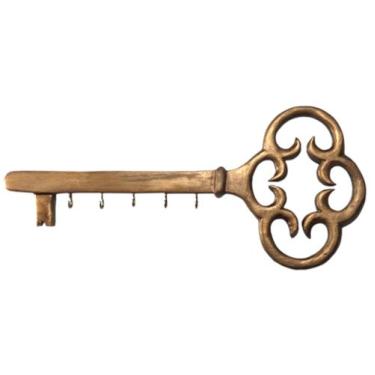 Imagem de Porta Chave em Formado de Chave Antiga de pendurar na parede de Resina