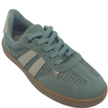 Imagem de Tênis Dakota Feminino com Detalhe em Tecido Tramado, Manjericao, 35