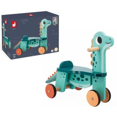 Imagem de Bicicleta de Equilibrio Dinossauro Brinquedo Didático em Madeira - Janod