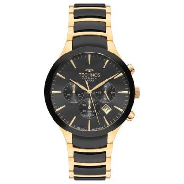 Imagem de Relógio Technos Masculino Cerâmica Dourado - JS25BDD/2P