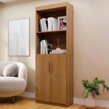 Imagem de Estante Livreiro Bipartida 63cm 2 Portas Form Nature Z56 - Mpozenato