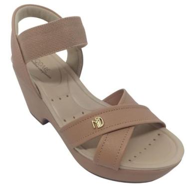 Imagem de Sandália Modare Feminina Casual com Enfeite da Marca, Nude, 35