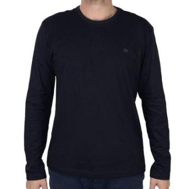 Imagem de Camiseta Masculina Ogochi ML Essencial Slim Preto - 006450-Masculino