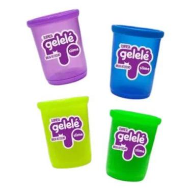 Imagem de Pote Slime Gelelé Brilha no Escuro 110g - Doce Brinquedo -, Verde