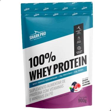 Imagem de 100% Whey Protein Concentrado Refil 900g Shark Pro-Unissex