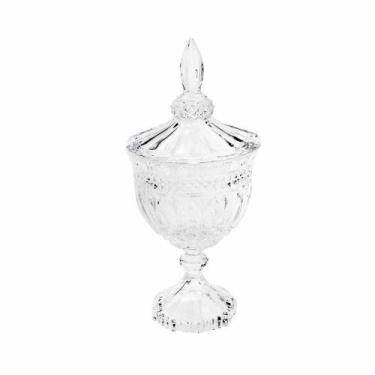 Imagem de Potiche Bomboniere C- Pé De Cristal Brandon Lyor 24,511,5cm