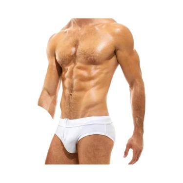 Imagem de Sunga Masculina Sexy Transparente De Malha Vazada Com Cordão E Cintura