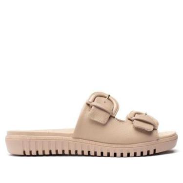 Imagem de Tamanco Feminino Comfortflex com Fivelas Bege-Feminino