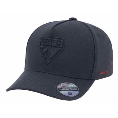 Imagem de Boné São Paulo SuperCap Aba Curva All Black - Masculino Tamanho:Único;Cor:;Gênero:Mascu...