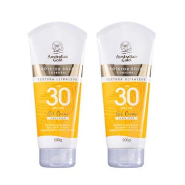 Imagem de Kit 2 Protetor Solar Corporal Gel Creme FPS30 Australian Gold 200g
