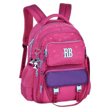 Imagem de Mochila Rebecca Bonbon Escolar Feminina 44cm RB26227 Pink