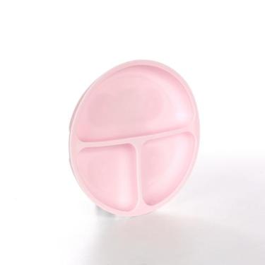 Imagem de Prato silicone com divisoria baby style - Tapuzim, Rosa | 5959010
