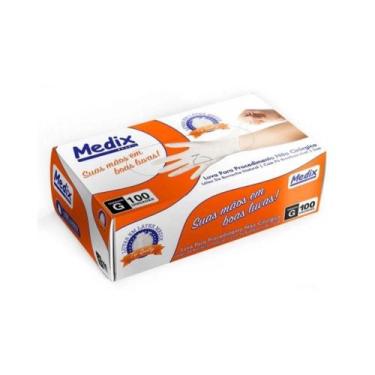 Imagem de Luva de procedimento látex g (c/100 unds) - medix