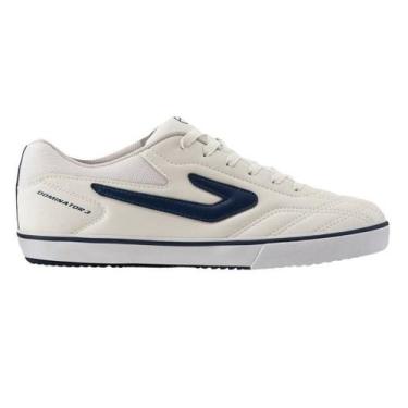 Imagem de Tenis Topper Futsal Dominator III Branco/Azul Marinho, 44, Branco, Azu