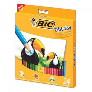 Imagem de Caixa de Lápis de Cor - Evolution 24 Cores da BIC
