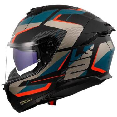 Imagem de Capacete LS2 FF808 Stream II Road, PRETO/AZUL FOSCO, 58