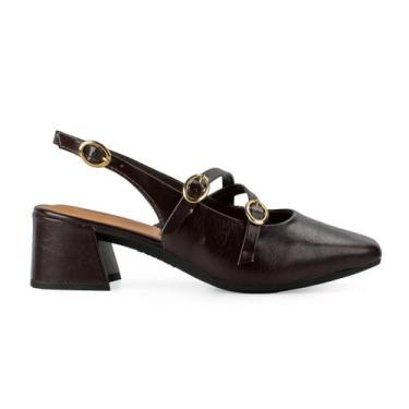 Imagem de Sapato Feminino Dakota Vieri Marrom Ristretto - D0081, Marrom, 39