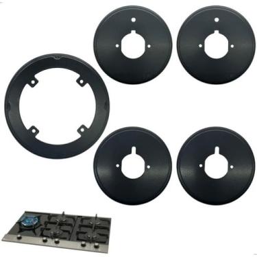 Imagem de Kit Suporte Trempe Fosco Cooktop Fischer Platinium