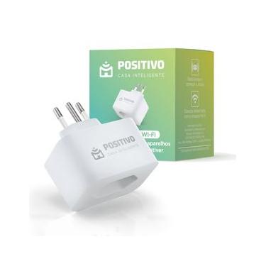 Imagem de Smart Plug Wi-Fi Positivo Casa Inteligente - 10A - 1000W - 100/240V - Wi-Fi - Plug Padrão Brasil - Cert. Anatel/RoHS