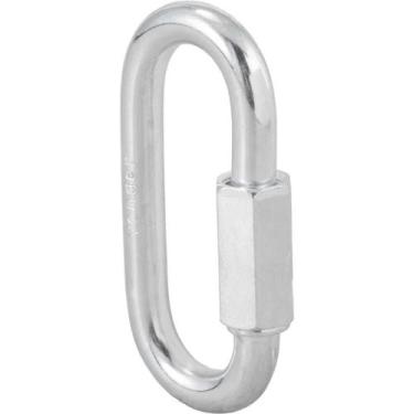 Imagem de Mosquetão Galvanizado Vonder 36 Mm 100 Kgf Aço Carbono