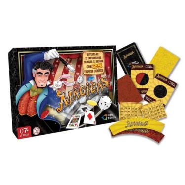 Imagem de Kit De Mágica 19 Truques Jogo Mágicas Infantil Família Amigo - Pais E 