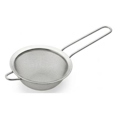 Imagem de Kit 2 Peneiras De Inox 18cm Cozinha Confeitaria Malha Fina - SQ