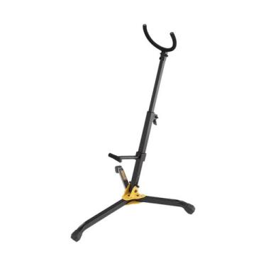 Imagem de Suporte Saxofone Barítono Hercules Ds535b Dobrável Cor:Preto