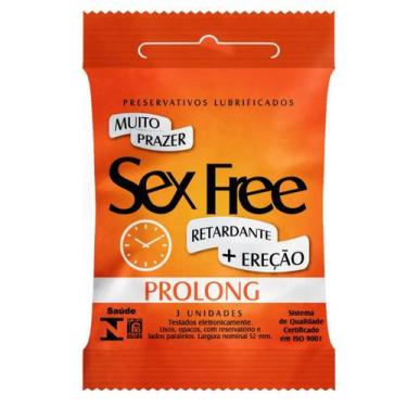 Imagem de Preservativo Lubrificado Sex Free - Prolong - shoptem7