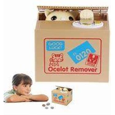 Imagem de Cofre Infantil Gato Pega Moedas - OBA MIX