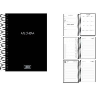 Imagem de Agenda Permanente Napoli 192 Folhas Pacote com 05 - Tilibra