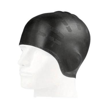 Imagem de Touca De Natação De Silicone Durável Para Adultos E Adolescentes Com B