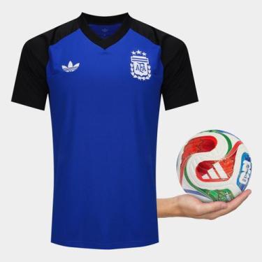Imagem de Kit Camisa Seleção Argentina Away 2026 Originals + Mini Bola Triondas 