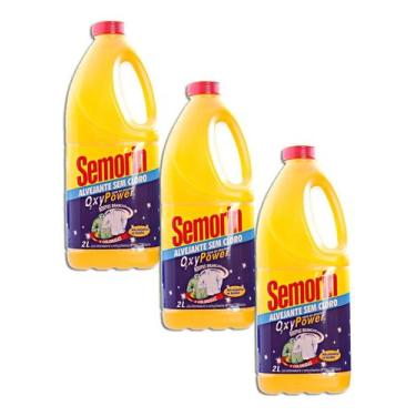 Imagem de Tira Manchas Alvejante Sem Cloro Semorin Kit 3