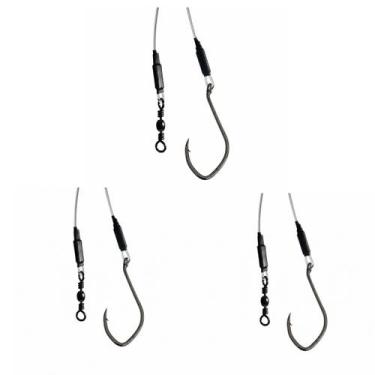 Imagem de Cabo Flexivel Nylon 80cm c/ Anzol Kenzaki River Pro 8/0 3un Pirarara P