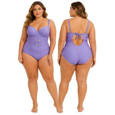 Imagem de Maiô Plus Size Body Feminino Com Bojo Confortável Leve Verão Moda Prai