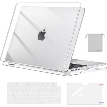 Imagem de Capa para Macbook A3240 A3113 A2681 Protege Contra Arranhões e Derramamentos com Alinhamento Preciso Transparente