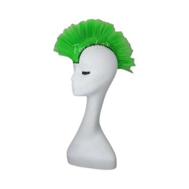 Imagem de Adesivo Para Peruca Sintética Mohawk Para Capacete De Moto, Bicicleta,