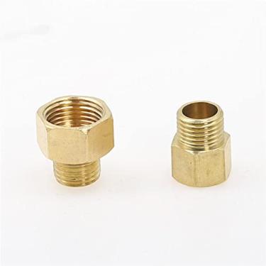 Imagem de 1pcs Cobre M/F 1/8,1/4,3/8,1/2 3/4 BSP Macho para Fêmea Rosqueado de Latão Acoplador Adaptador Encaixe de Tubo de Latão, 06 M x 06 F